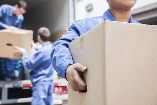 House removals planning in Kennington with moving boxes