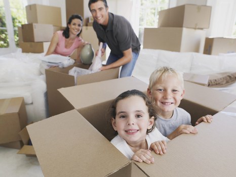 Office relocation planning in Kennington with moving boxes and workspace setup