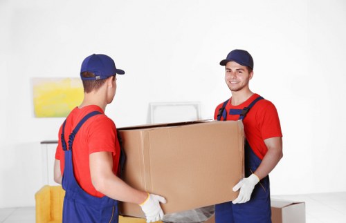 Professional removal team preparing a local move in Kennington