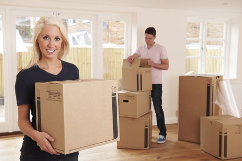 Packing and organising office equipment for a relocation