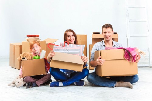 Secure packing and transport inside a moving truck in Kennington