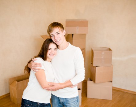 Packed boxes and furniture prepared for same day removals in Kennington