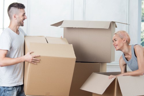 Local moving service transporting furniture in Kennington