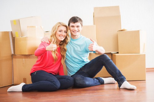 Home removal van service in Kennington with careful loading