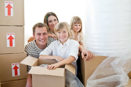 Secure transport of office equipment during a Kennington business relocation