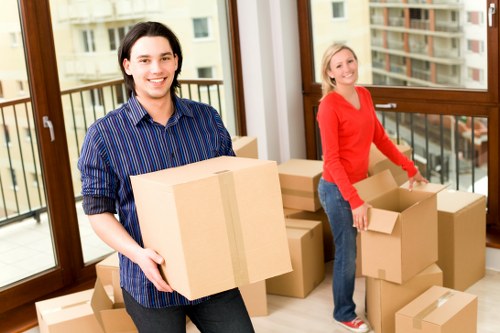 Kennington movers transporting office furniture and equipment for a business move